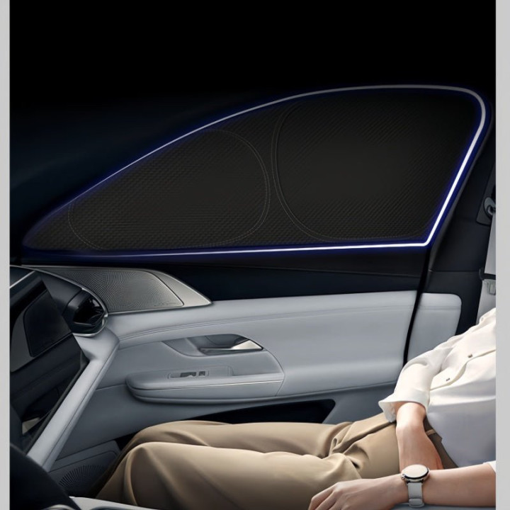 Zero‑light Suction Cup Window Privacy Sun Shades for Xpeng EV