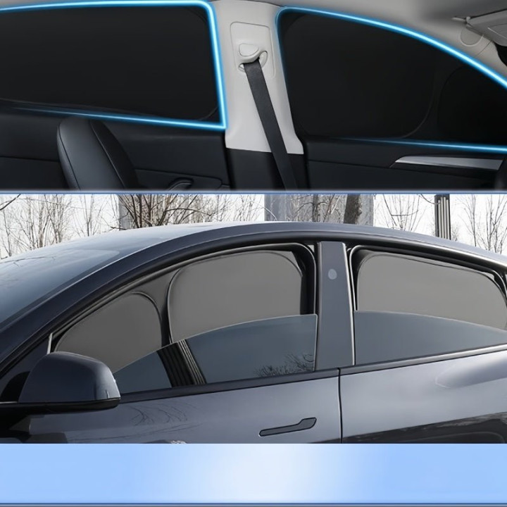 Zero‑light Suction Cup Window Privacy Sun Shades for Xpeng EV