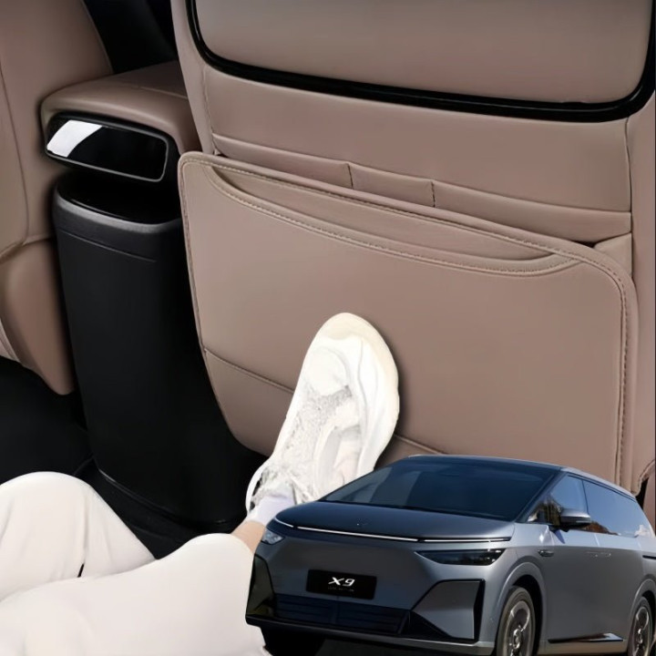 Front & 2nd Row Seat Back Anti-Kick Mats for 2024-2026 XPENG X9