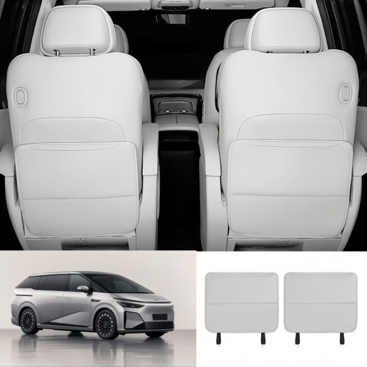 Front & 2nd Row Seat Back Anti-Kick Mats for 2024-2026 XPENG X9