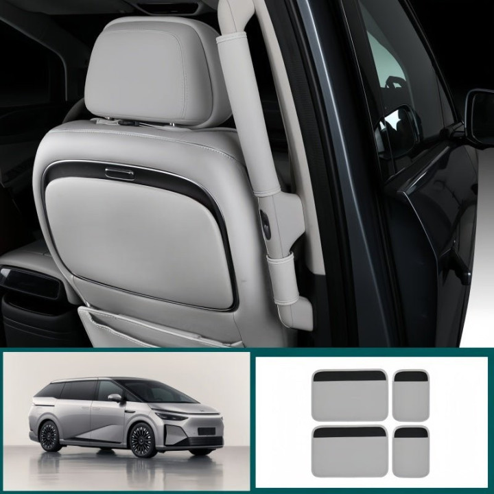 Leather Middle Inner Door Handle Cover for 2024-2026 XPENG X9