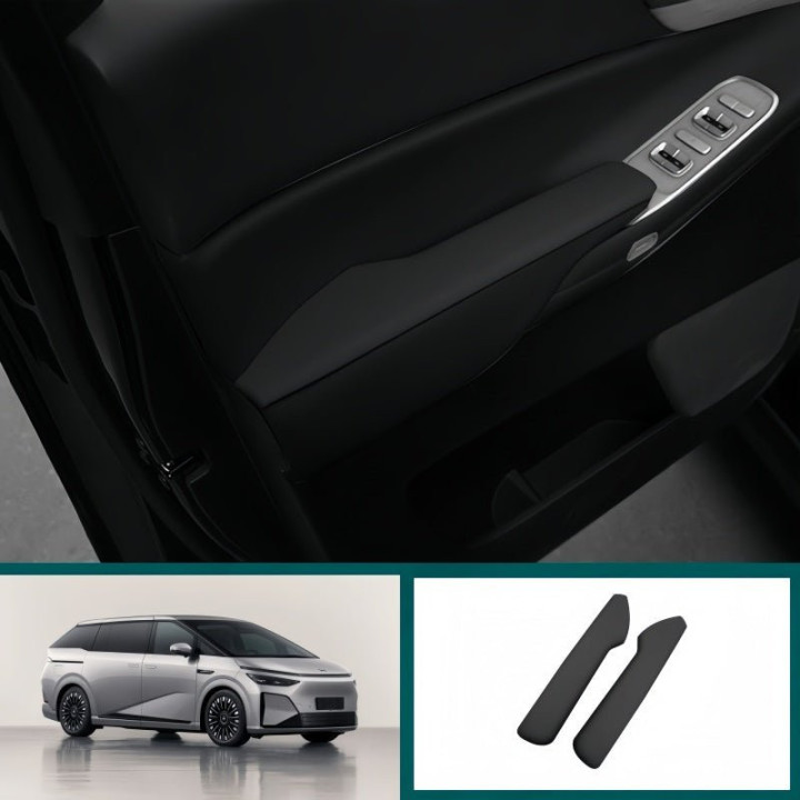 Napa Wrapped ABS Inner Door Handle Cover for 2024-2026 XPENG X9