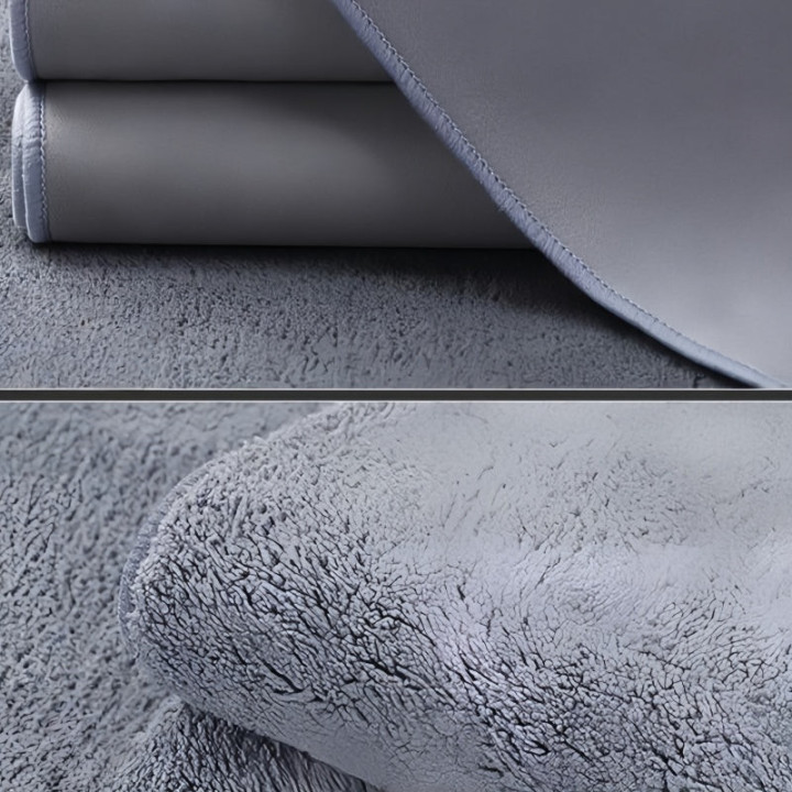30x60cm Dual Layer Plush Leather Car Wash Towel for Zeekr