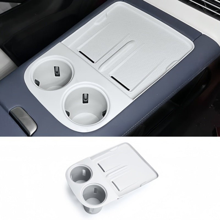 2-in-1 Wireless Charging & Cup Holder Silicone Mat for Xpeng G6
