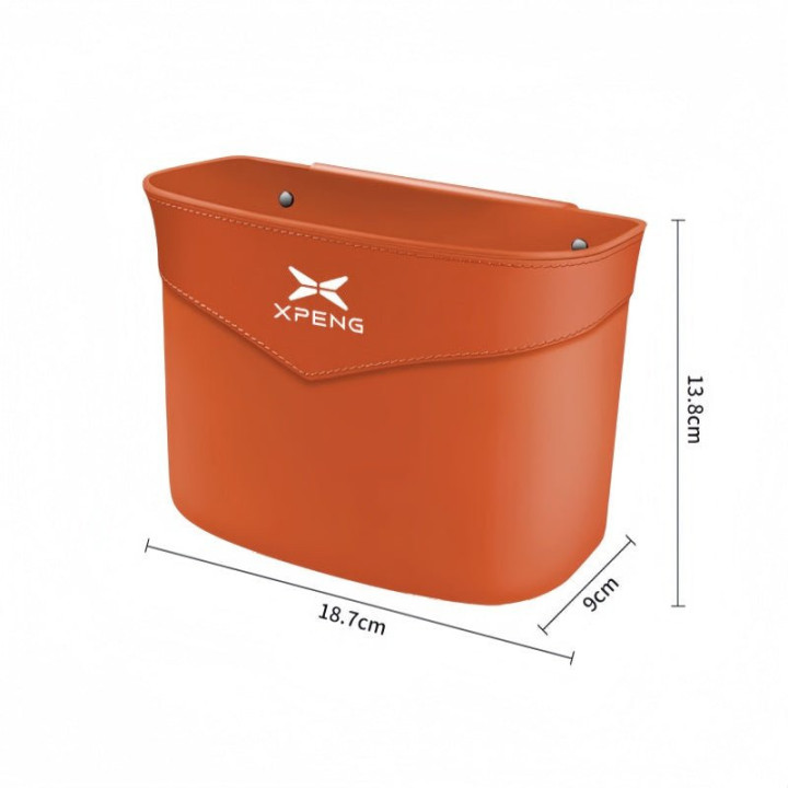 Suede Edge Car Waste Bin Hanging Organiser for XPeng