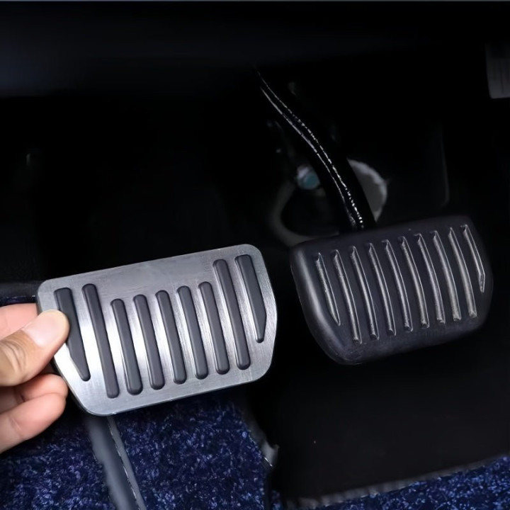 Brushed Aluminum Anti-Slip Performance Pedal Covers for Geely