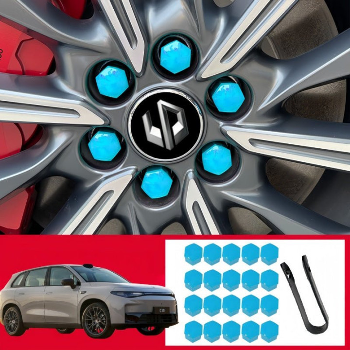Wheel Lug Nut Covers for Leapmotor B10/C10/B05/B03X/T03