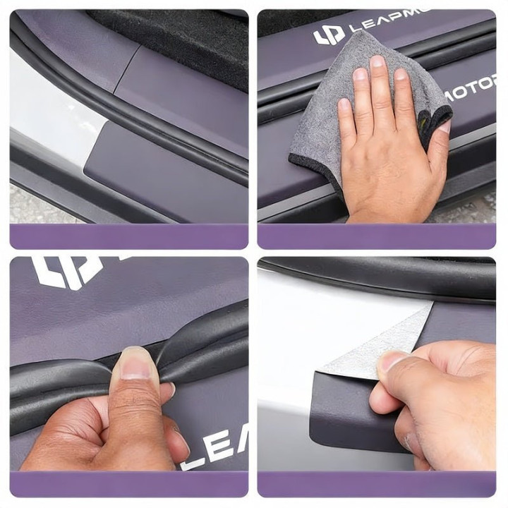 Leather Door Sill Protector for Leapmotor B10