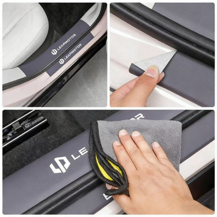 Leather Door Sill Protector for Leapmotor B10