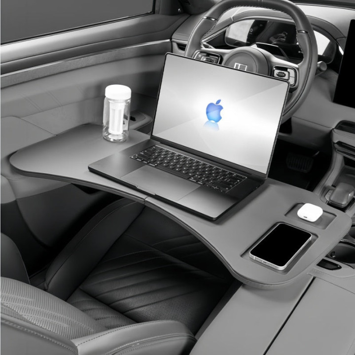 Foldable Leather Car Desk for Zeekr