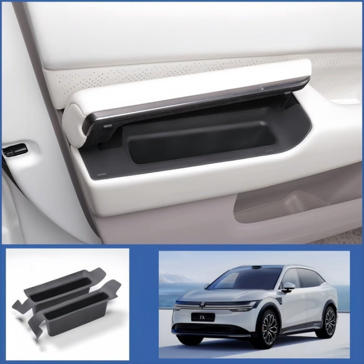 Door Hidden Storage Box Silicone Liner for Zeekr 7X (2Pcs)