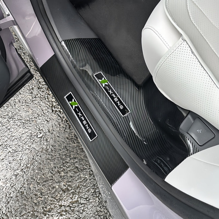 Carbon Fiber Door Sill Guard Protector for 2023-2026 XPENG G6