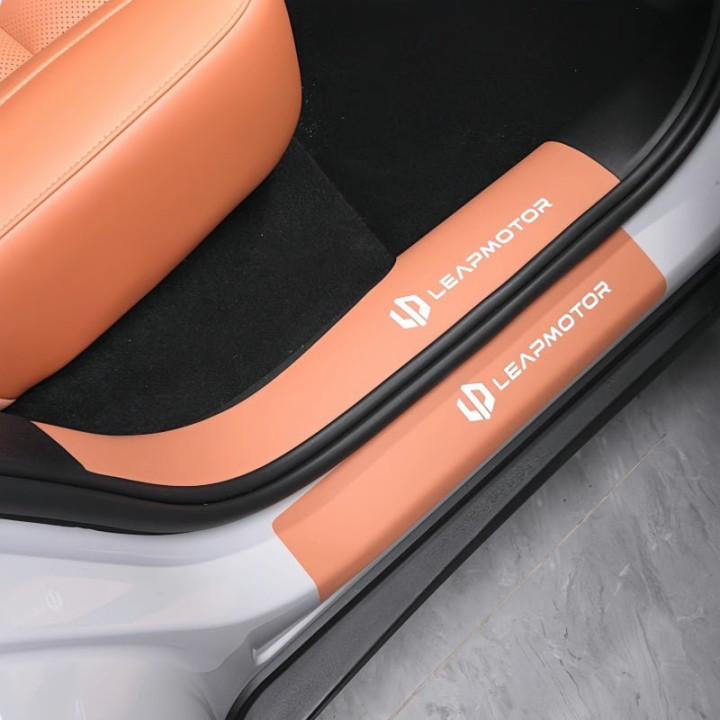 Leather Door Sill Protectors for Leapmotor C10