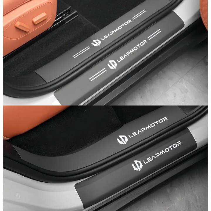 Leather Door Sill Protectors for Leapmotor C10
