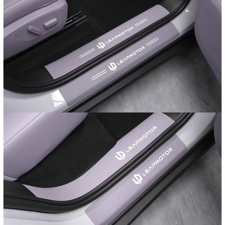 Leather Door Sill Protectors for Leapmotor C10