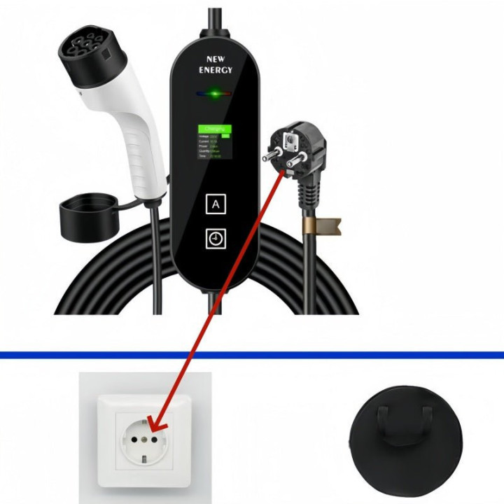 Type 2 Portable EV Charger for BYD Xpeng Zeekr Leapmotor Geely