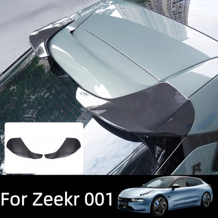 Gloss Black & Carbon Fiber Roof Spoiler for ZEEKR 001 (2 Pcs)