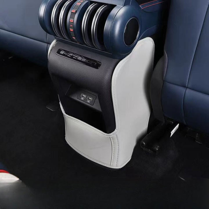 For BYD Atto 3 PU Leather Anti Kick Mat Pad Mats Seat Back Protector