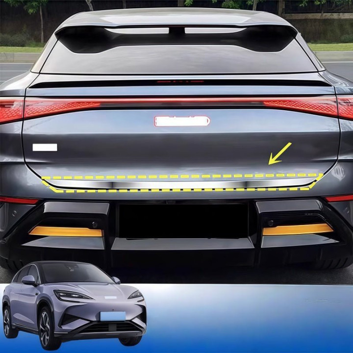 Front & Rear Stainless Steel Decorative Trim Strips for BYD Sealion 7