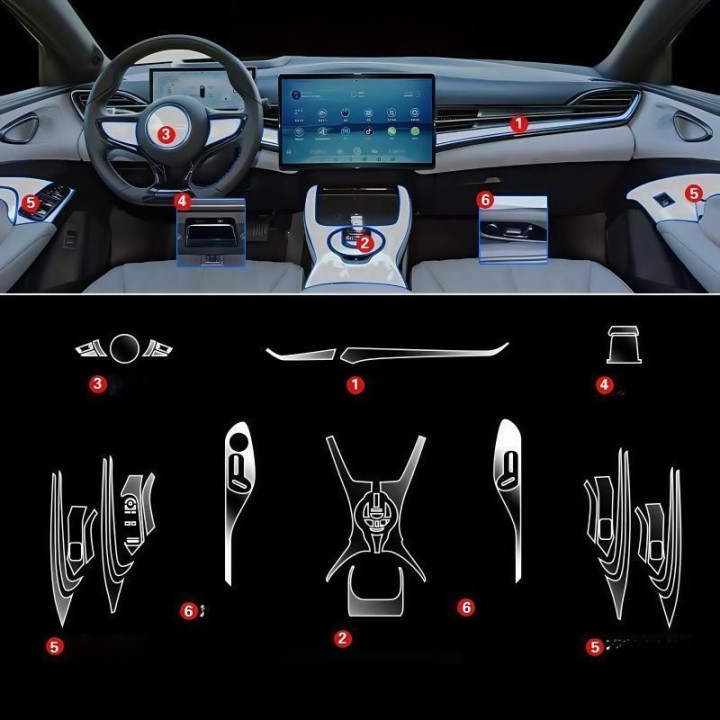 Full Interior TPU Protector Set for BYD Seal