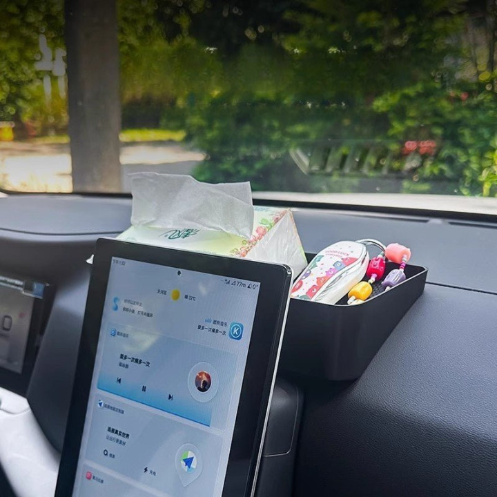 For BYD ATTO 2 Behind Screen Storage Tray Tissue Box