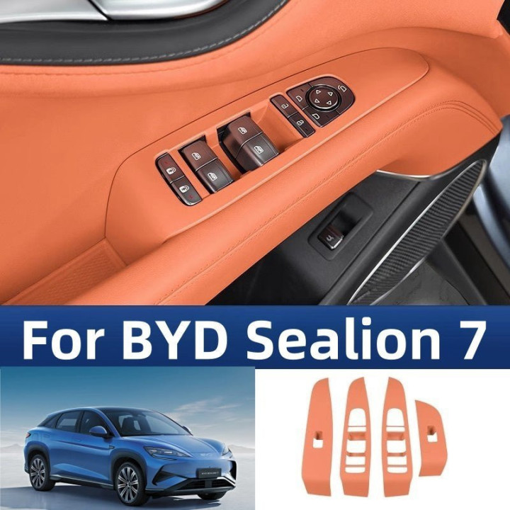 Glass Lifter Cover for BYD Sealion 7 (4Pcs）