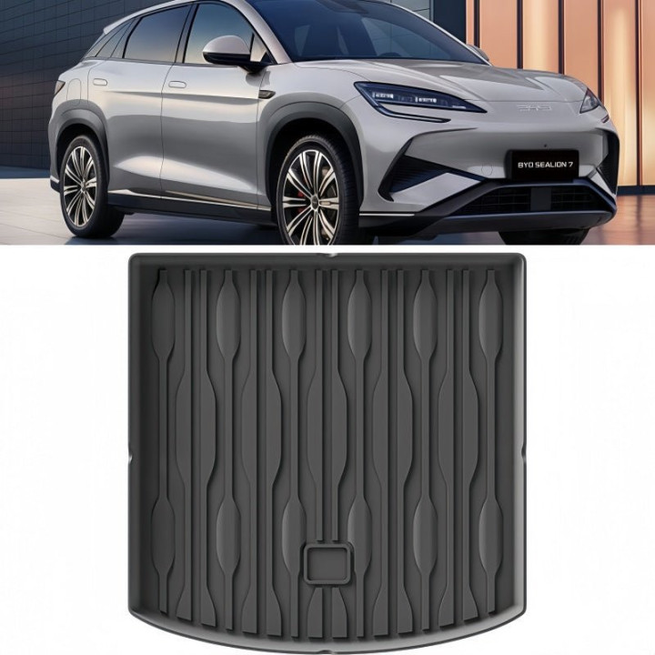 Trunk Rubber Floor Mat & Seat Back Protector for BYD Sealion 7