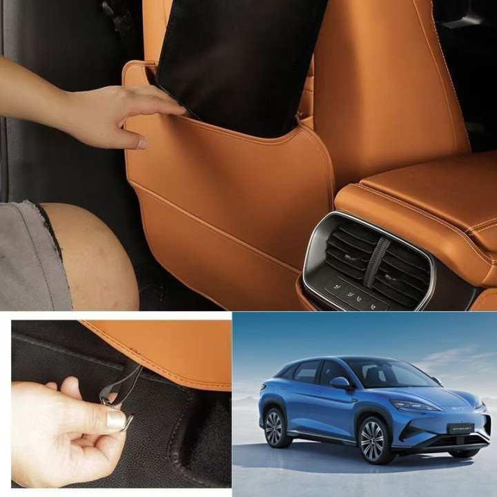 Leather Seat Back Anti-Kick Protector Mats for BYD Sealion 7