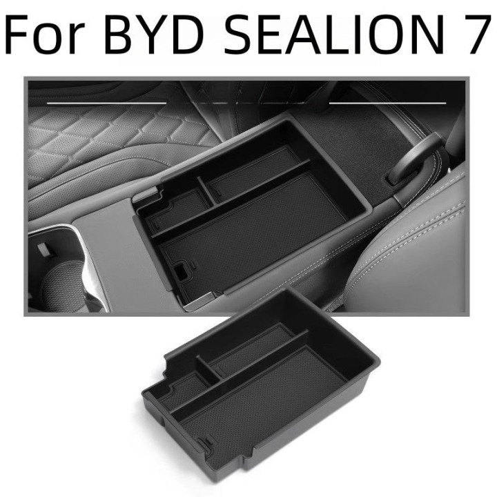 ABS Armrest Storage Organizer Tray for BYD Sealion 7