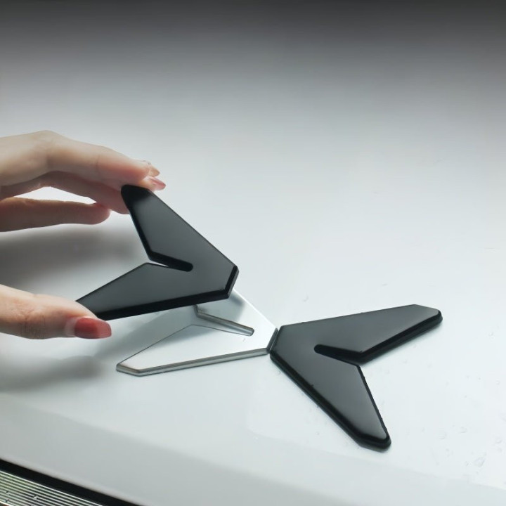 Gloss Black Alloy Badge Overlay Kit for Xpeng G6 2023-2026