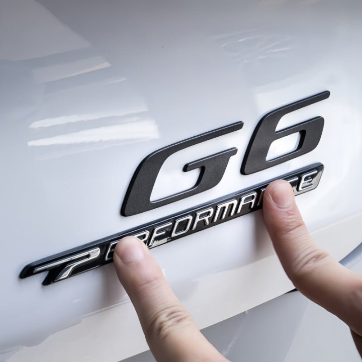 Gloss Black Alloy Badge Overlay Kit for Xpeng G6 2023-2026