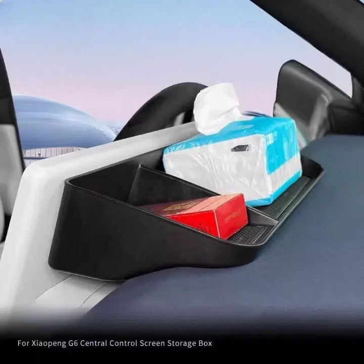 Navigation Screen Rear Tissue Storage Box for Xpeng G6 2023-2026