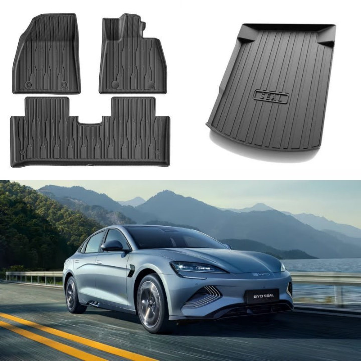 TPE Rubber Floor Mat  & Trunk Mat for BYD Seal