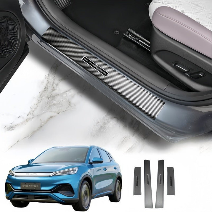 Carbon Fiber Door Sill Protection Bars for BYD ATTO 3 (2023-2026)