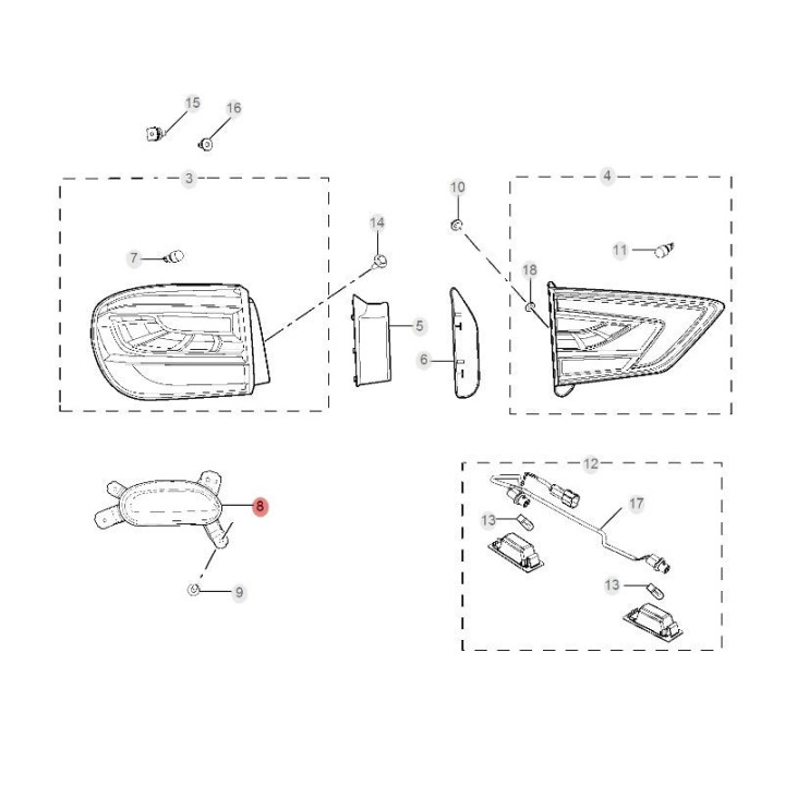 Tylna lampa OEM do MG ZS – zdjęcie 9
