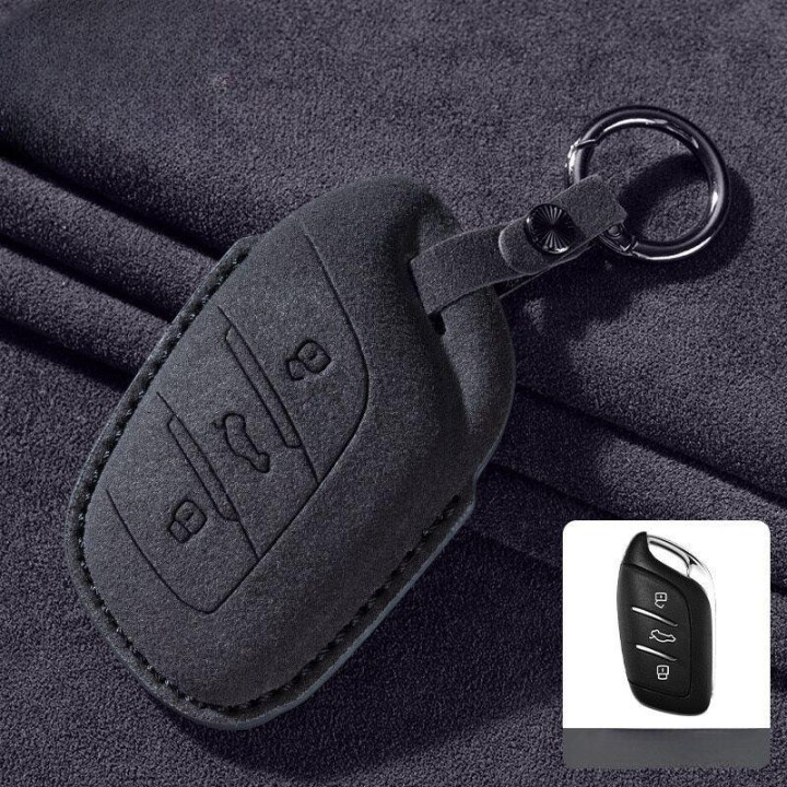 Etui z zamszu na kluczyk do MG HS, MG ZS, MG3, MG4, MG5, MGS5, MGS6 – zdjęcie 4