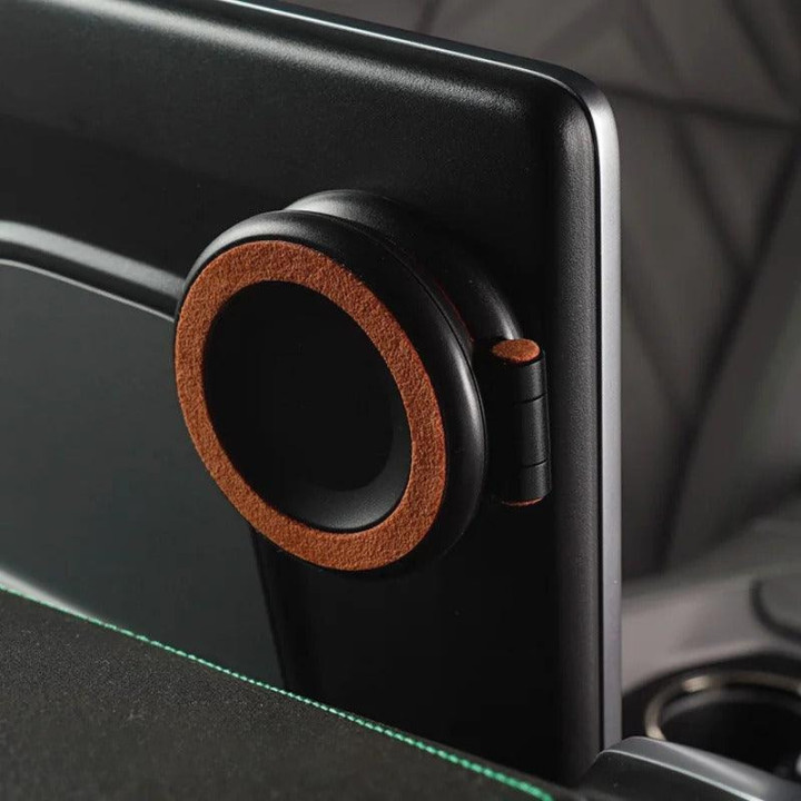 Magnetyczny uchwyt na telefon z Alcantary do MG – zdjęcie 3