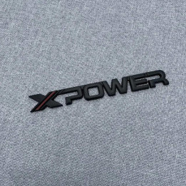 Naklejka logo XPOWER czarno-zielona do MG HS, MG ZS, MG3, MG4
