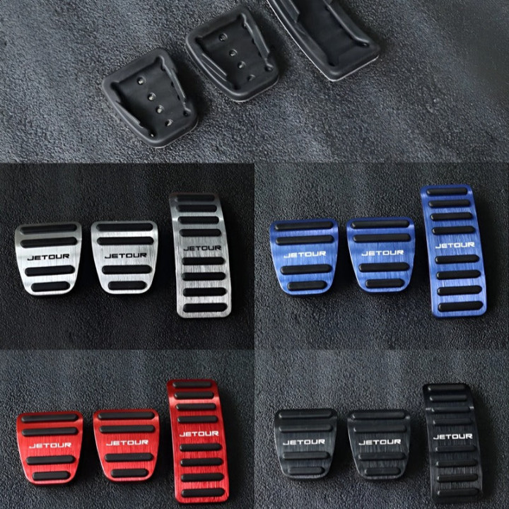 Nakładki na pedały aluminiowo-gumowe do Jetour Dashing, T1, T2, X70 Plus – zdjęcie 7