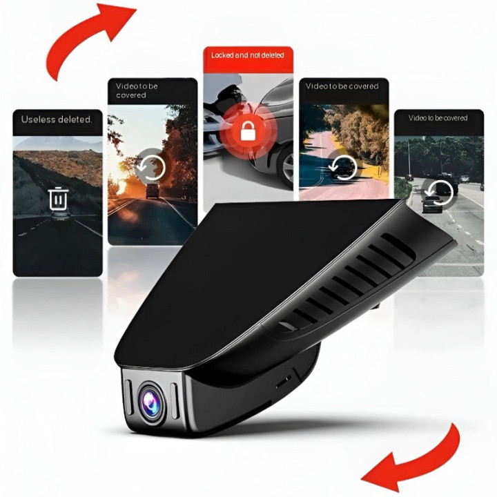 Wideorejestrator 4K z ukrytym montażem do Jetour X70 Plus – zdjęcie 4