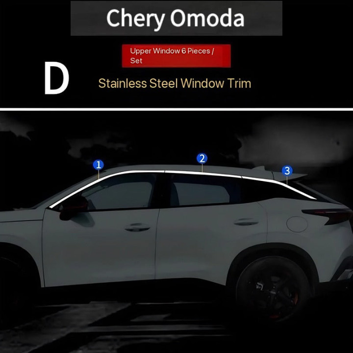 Listwy ochronne słupków okien do Omoda 5 – zdjęcie 11