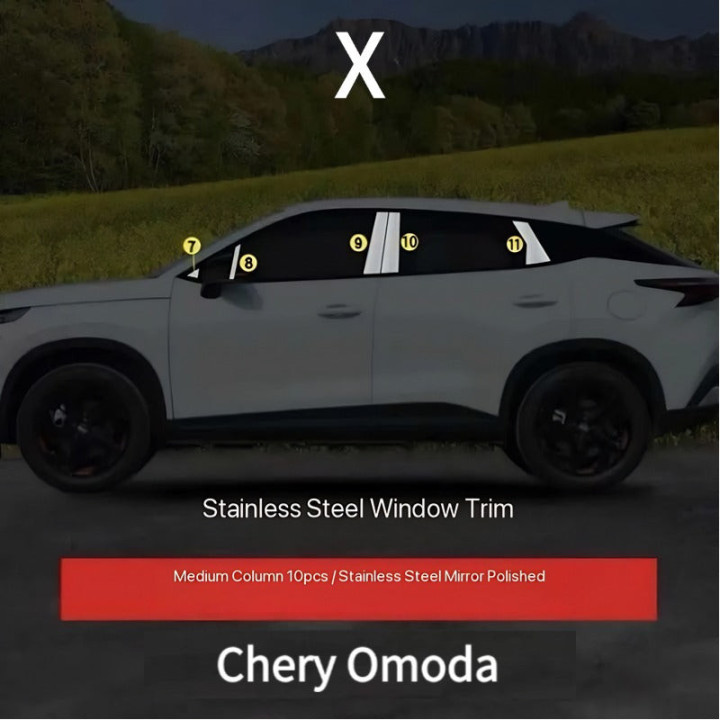 Listwy ochronne słupków okien do Omoda 5 – zdjęcie 15