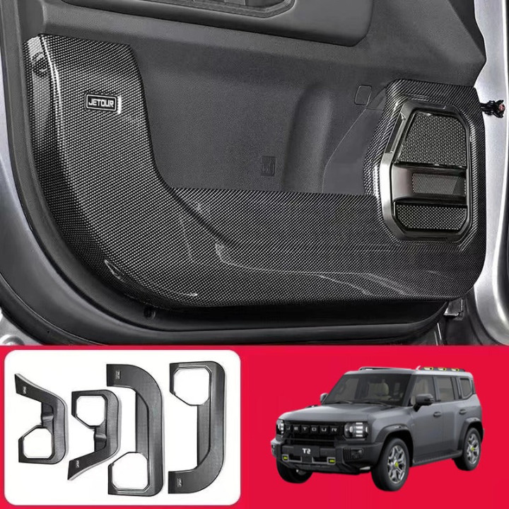Nakładki ochronne drzwi z ABS carbon fiber do Jetour T2