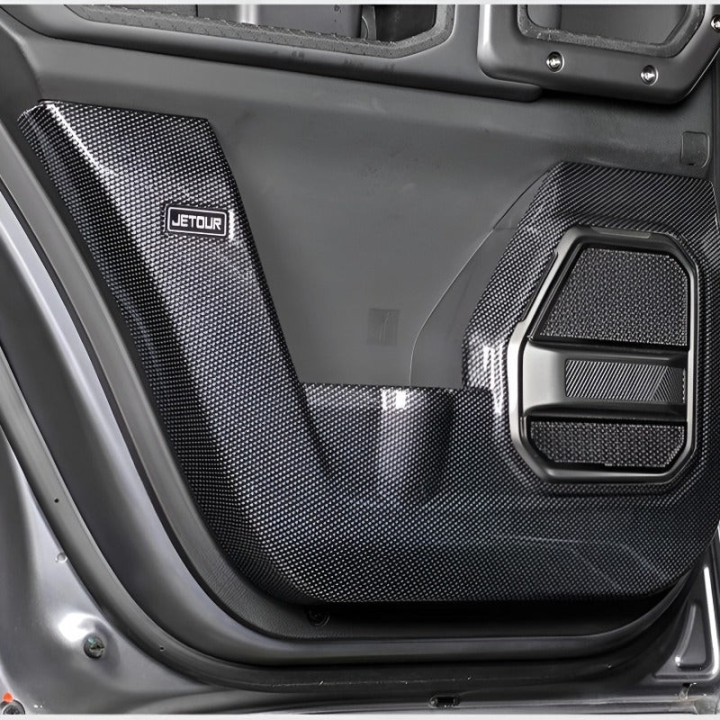 Nakładki ochronne drzwi z ABS carbon fiber do Jetour T2 – zdjęcie 3