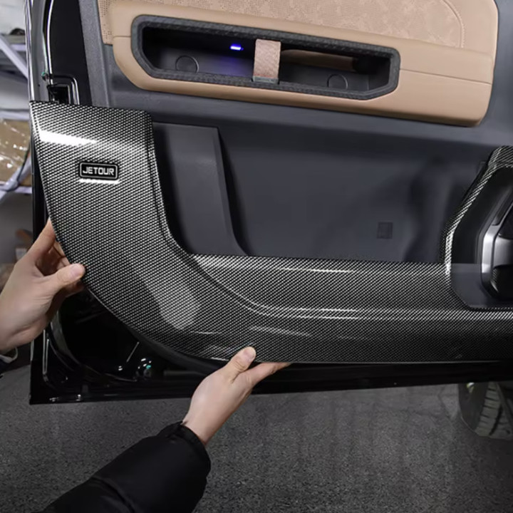 Nakładki ochronne drzwi z ABS carbon fiber do Jetour T2 – zdjęcie 9