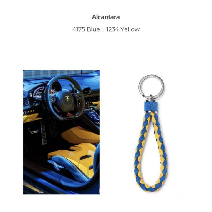 Brelok Alcantara w kolorowym splocie do Jaecoo i Omoda – zdjęcie 11