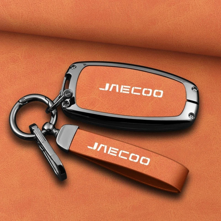 Etui na kluczyk ze stopu cynku i skóry do Jaecoo 7