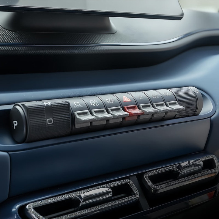 Nakładki na przyciski konsoli w kolorze do BYD Dolphin – zdjęcie 2