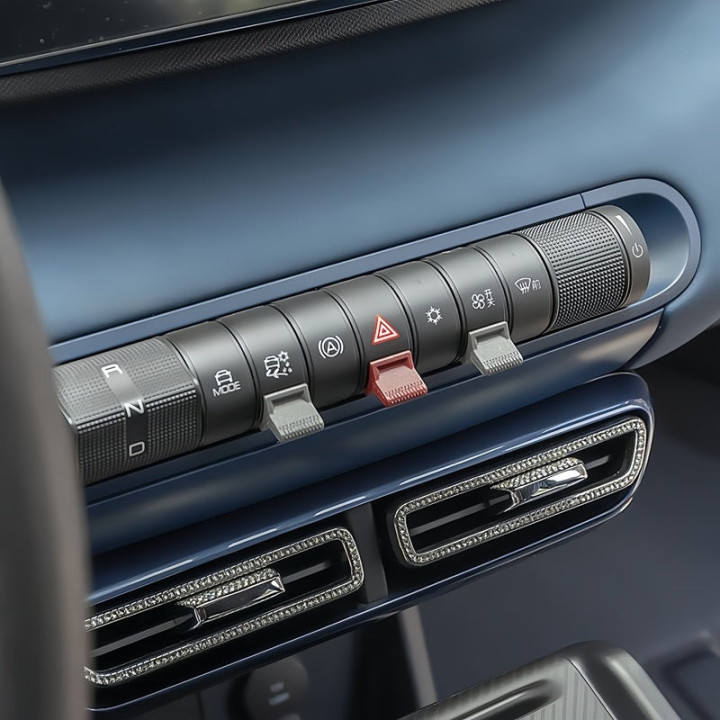 Nakładki na przyciski konsoli w kolorze do BYD Dolphin – zdjęcie 4