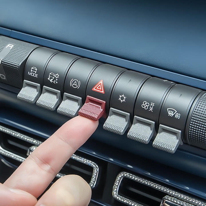 Nakładki na przyciski konsoli w kolorze do BYD Dolphin – zdjęcie 6